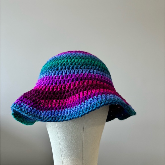 Accessories - Colorful Crochet Bucket Hat
